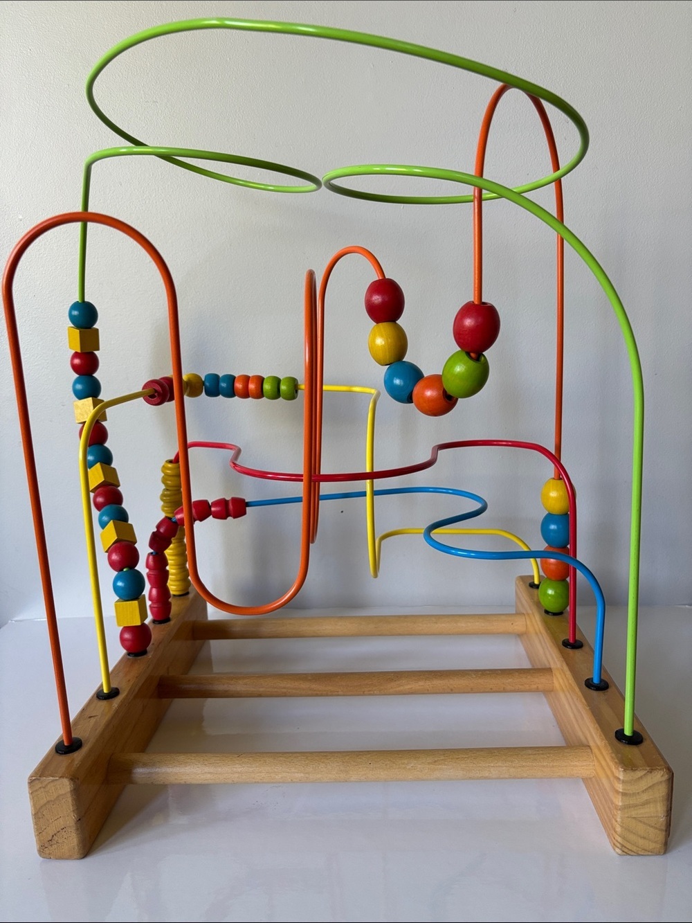Hape Wooden Original Super Bead Maze Wooden Toddler Activity Toy